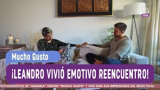 La Mensajera  Leandro vivió emotivo reencuentro  Mucho Gusto 2017 [upl. by Ttereve620]