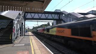 Freight Train At Goring amp Streatley 20 May 2024 [upl. by Haswell927]