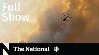 CBC News The National  Thousands flee Jasper National Park wildfires [upl. by Notgnirra149]