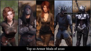 Top 10 Skyrim Armor Mods of 2020 [upl. by Stalk785]