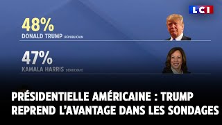 Présidentielle américaine  Donald Trump reprend l’avantage dans les sondages [upl. by Eramal]