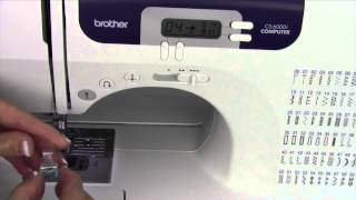 Brother CS 6000i 33 Sewing on Buttons [upl. by Eastlake]