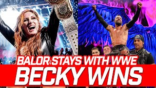 Becky Lynch Wins World Title  Finn Balor Resigns With WWE  WWE Raw Review [upl. by Ymassej541]