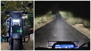 HEADLIGHT check FZSV4  Night Driving  Full REVIEW ✅ [upl. by Isawk]