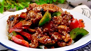 Super Easy Stir Fried Pork in Black Bean Sauce 湖南小炒 Chinese Hunan Stir Fry Pork Recipe [upl. by Recha]