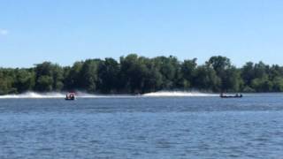 Lake DePue Boat Races 2015  700 cc Turnabout [upl. by Nwahsem]