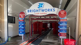 Motor City Wash Works Tunnel 4K  Brightworks Car Wash  Fort Worth TX [upl. by Nagiem]