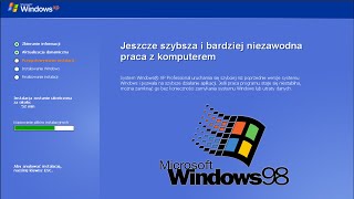 Installing Windows XP from Windows 98 win98 experiment [upl. by Annaira]