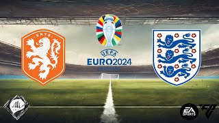 Holanda 1 x 2 Inglaterra  Eurocopa 2024  Semifinal  EA FC [upl. by Akemet]