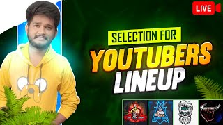 ❤️Last Day of Selection For Youtubers Lineup 😱 Prove Ur Talent  Practice Scrims freefire [upl. by Gillmore551]