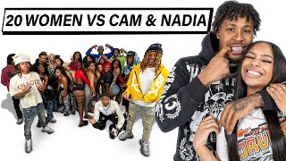 20 WOMEN VS 2 INFLUENCERS NADIA amp FAMOUSCAMM [upl. by Keryt]