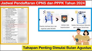 Titik Terang Jadwal Pendaftaran CPNS dan PPPK Tahun 2024  Tahapan Penting Dimulai Bulan Agustus [upl. by Eran]