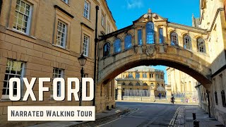 OXFORD  4K Narrated Walking Tour  Lets Walk 2021 [upl. by Ttenneb]