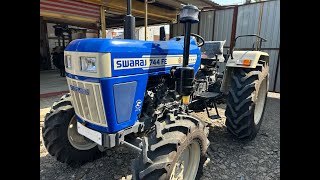 SWARAJ 744FE 4WD SIDE GEAR 2024 MODEL  RAHUL BHAIYA TRACTOR [upl. by Ranite]