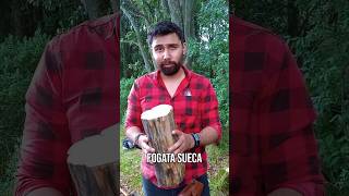 Como hacer una fogata Sueca 🪵🔥🪓  Valter Van Job bushcraft camping survival bushcaft bushcam [upl. by Rochester532]