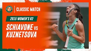 Schiavone vs Kuznetsova 2015 Womens round 2  RolandGarros Classic Match [upl. by Suissac338]