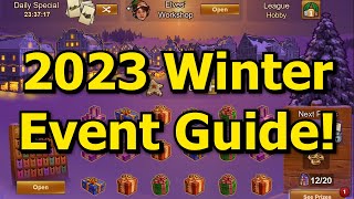 Forge of Empires 2023 Winter Event Guide How to get all these Crazy Buildings [upl. by Aihsemat]