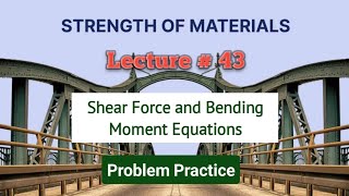 43 Shear Force and Bending Moment Understanding and Calculation with Practice Problems  SFD BMD [upl. by Ahsienot]