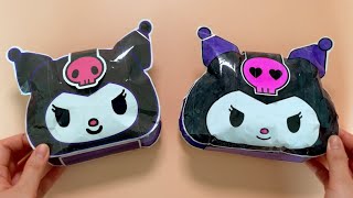 ☁️Paper DIY☁️ Kuromi Pouch How to make💕  ASMR  Tutorial  Satisfying  Squishy [upl. by Queen]