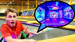 I Built a SECRET Gaming Room Inside a Trampoline [upl. by Teragram]