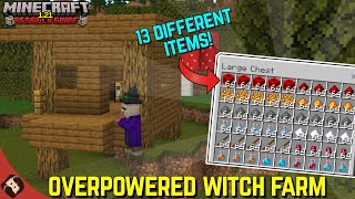 The BEST Witch Farm In Minecraft  Minecraft Bedrock Guide 121 EP25 [upl. by Attezi]