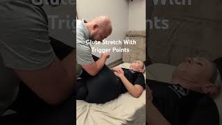 Effective glute stretch with trigger point release [upl. by Airetnuhs]