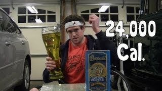 Idiot Consumes 24000 Calories of Fat in 3min [upl. by Nerval]