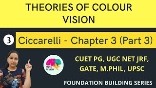 Ciccarelli Chapter 3  Part 3  Theories of Colour Vision psychology  Mind Review [upl. by Aseuqram]