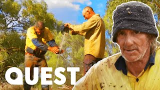 Gold Diggers Discover Water That Saves Their Season  Aussie Gold Hunters [upl. by Alleber823]