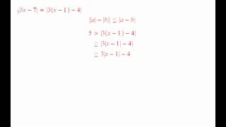 Worldwide PreCalculus Solving Inequalities Using the Triangle Inequality ch18 1818 [upl. by Lem]