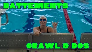 Natation  Les Battements en Crawl amp Dos [upl. by Belsky]