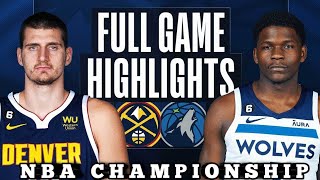 Nuggets vs Timberwolves Game 4 Full Highlights  2024 WCSF  FreeDawkins [upl. by Heisel]