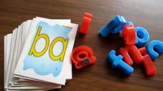 Toddle  Reading Phonics Spelling game 2letter blends with cards and movable alphabet [upl. by Aryahay]