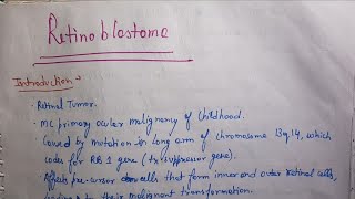 Retinoblastoma OphthalmologyPathology [upl. by Oinafipe829]