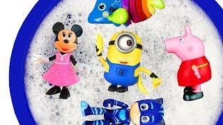 Learn Characters with Bucket of Toys  Barbie Pj Masks and Peppa Pig  Animals and Toys for Kids [upl. by Neehsuan]