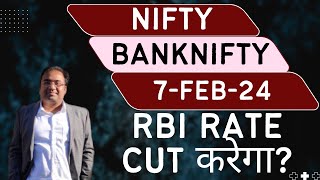 Nifty Prediction and Bank Nifty Analysis for Wednesday  7 February 24  Bank NIFTY Tomorrow [upl. by Erl]