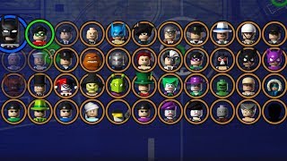 LEGO BATMAN The Videogame Complete Character Grid [upl. by Ical424]