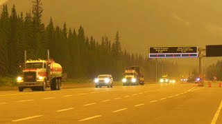 Most emergency crews ordered out as wildfire reaches Jasper [upl. by Ecirtael]