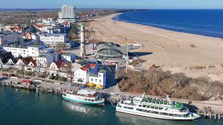 2 Minuten Warnemünde aus der Möwenperspektive am 19032022 [upl. by Maibach]