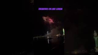 fireworks on Lake Geneva [upl. by Durrej]