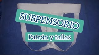 Patrón y tallas para suspensorio  Jockstrap pattern and sizes [upl. by Heidi659]