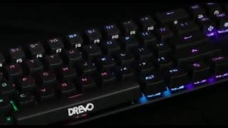 Drevo Calibur 71Key Mechanical Keyboard RGB LED Backlit Wireless Bluetooth Connection [upl. by Godiva]