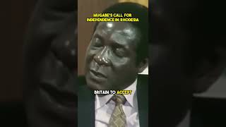 Mugabes Call for Independence in Rhodesia  1976 Interview [upl. by Adlare]