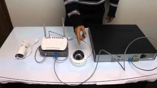 KIT camaras de seguridad WIFI COMO INSTALAR COMO FUNCIONAN [upl. by Ahsrop]