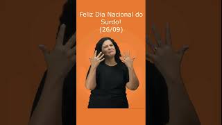 Dia Nacional do Surdo comunicação libras sinaisemlibras inclusão shorts surdos [upl. by Ylac]