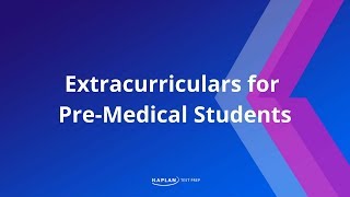 Extracurriculars for premedical students [upl. by Ativoj]