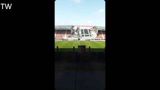 AZ Stadion Ingestort  AZ Alkmaar Stadium Collapsed [upl. by Nahtnahoj]