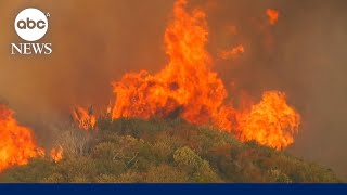 Thousands forced to evacuate as California wildfires rage [upl. by Aline]