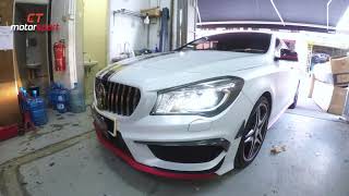 Mercedes Benz CLA Install GT Grille And Carbon Fiber Accessories [upl. by Suk655]