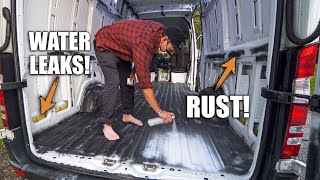 HOW TO PREP YOUR SPRINTER VAN BEFORE CONVERSION [upl. by Torr]